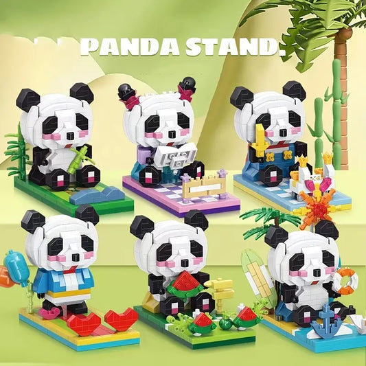 Creative Panda Phone Stand Building Blocks