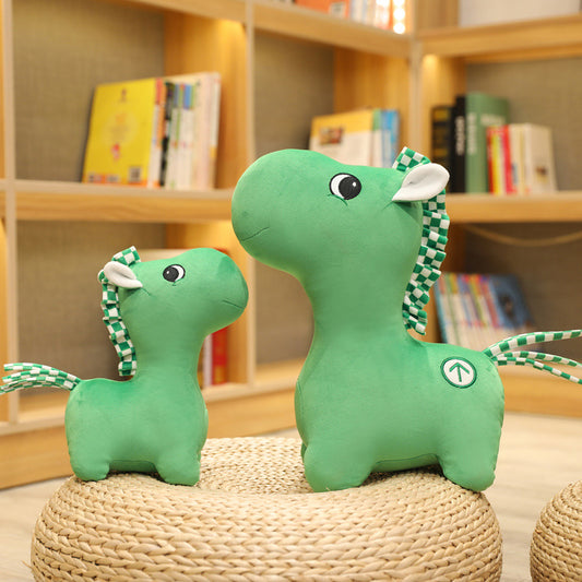 Green Horse Plush Pendant & Plush Toy