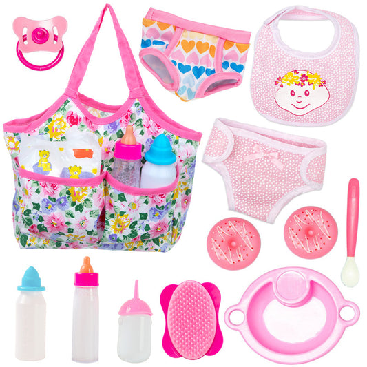 16Pcs in 1 Set Baby Doll Accessories Feeding Kit