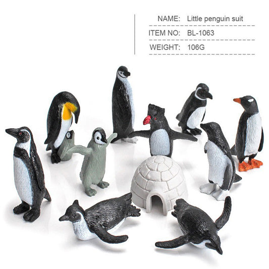 10 in 1 Set Realistic Penguin Figurines Sea World Figurines