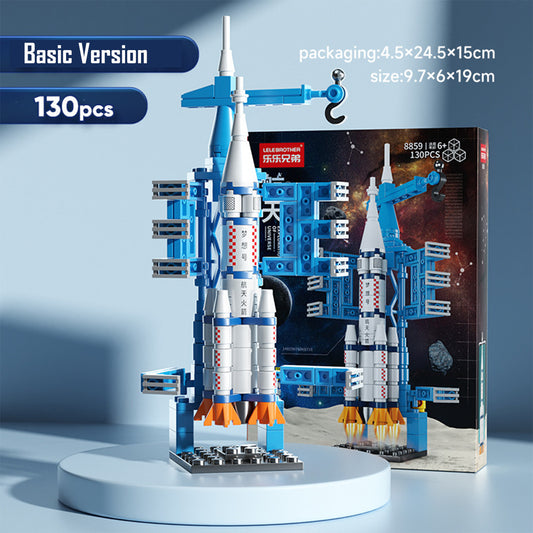Spaceship Carrier Rocket Blocks Basic Version 130Pcs